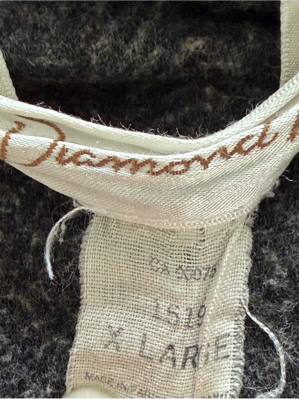 Diamond Tea XL Brown Herringbone Full Zip Long Duster Maxi Coat - Picture 9 of 10